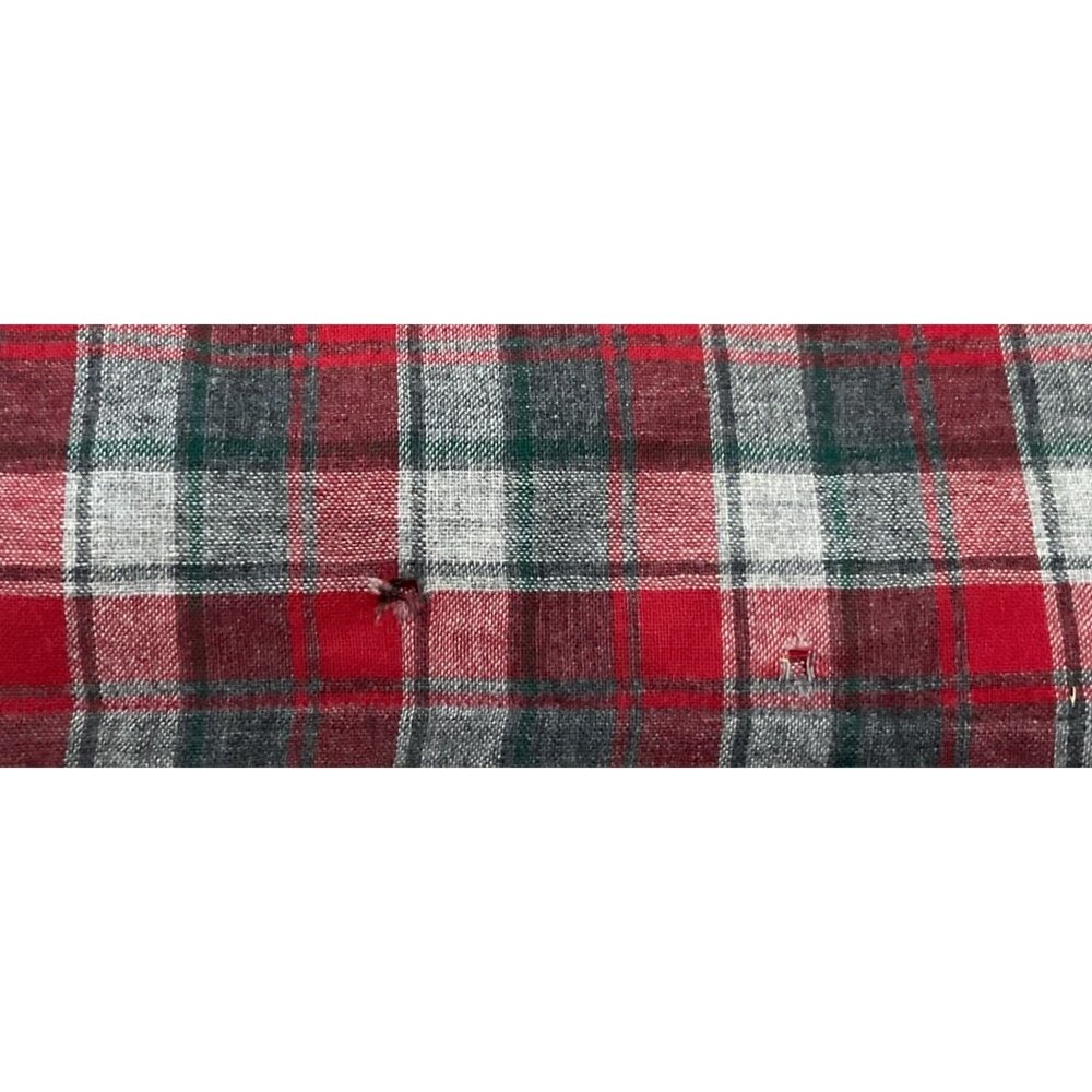 Vtg Pendleton Board Shirt Shacket M Loop Collar Red Gray Plaid Virgin Wool USA - Picture 6 of 6